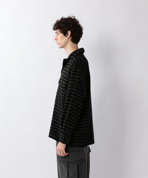 Steven Alan(スティーブンアラン)の「<KAPTAIN SUNSHINE> OPEN COLLER SHIRT/シャツ(シャツ/ブラウス・メンズ・ナチュラル/ブラック・38/40)」の4枚目の写真