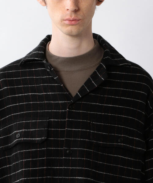 Steven Alan(スティーブンアラン)の「<KAPTAIN SUNSHINE> OPEN COLLER SHIRT/シャツ(シャツ/ブラウス・メンズ・ナチュラル/ブラック・38/40)」の6枚目の写真