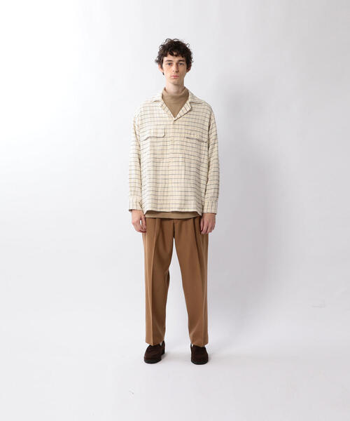 Steven Alan(スティーブンアラン)の「<KAPTAIN SUNSHINE> OPEN COLLER SHIRT/シャツ(シャツ/ブラウス・メンズ・ナチュラル/ブラック・38/40)」の13枚目の写真