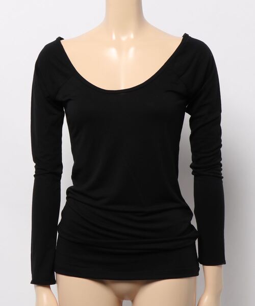 KOBE LETTUCE（コウベレタス）の「[ &HEAT ]前後2way あったかインナートップス（その他アンダーウェア/インナー・レディース・チャコールグレー/ブラック/オフホワイト/ボルドー/ホワイト系その他/ブラック系その他/グレー系その他/ベージュ系その他/レッド系その他/グレイッシュベージュ/ブラック系/ホワイト系/ベージュ系1・M/L/MEDIUM/LARGE/S）」の5枚目の写真