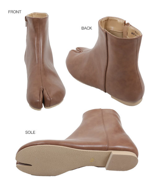 KOBE LETTUCE（コウベレタス）の「足袋ショートブーツ（ブーツ・レディース・ブラック/ダークグレー/キャメル・S/M/L）」の11枚目の写真