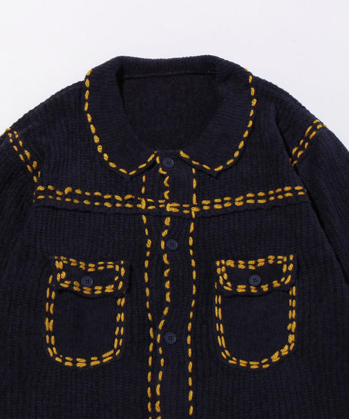 PHINGERIN（フィンガリン）の「＜PHINGERIN＞ PG1 KNIT/ニット（ニット/セーター・メンズ・ブラック/ネイビー・SMALL/LARGE/MEDIUM）」の7枚目の写真