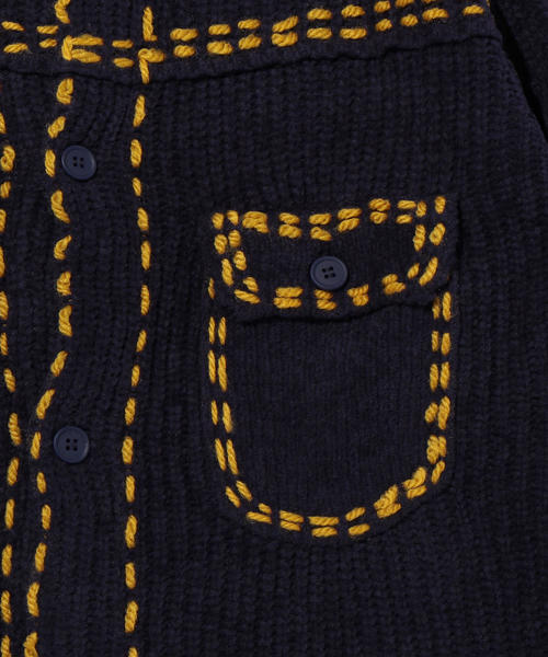 PHINGERIN（フィンガリン）の「＜PHINGERIN＞ PG1 KNIT/ニット（ニット/セーター・メンズ・ブラック/ネイビー・SMALL/LARGE/MEDIUM）」の4枚目の写真