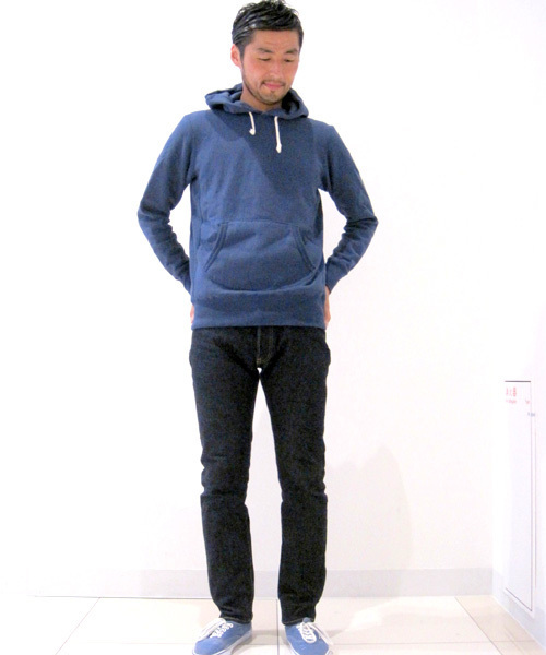 Denime(ドゥニーム)の「HEAVY SWEAT PULLOVER PARKA(パーカー・メンズ・ブラック/グレー/オートミール/ネイビー/イエロー・SMALL/LARGE/MEDIUM)」の12枚目の写真
