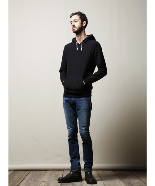 Denime(ドゥニーム)の「HEAVY SWEAT PULLOVER PARKA(パーカー・メンズ・ブラック/グレー/オートミール/ネイビー/イエロー・SMALL/LARGE/MEDIUM)」の7枚目の写真