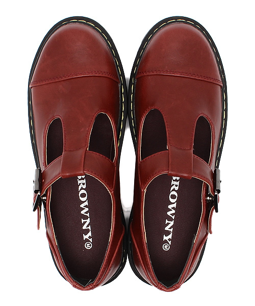 WEGO（ウィゴー）の「WEGO/Tストラップシューズ（ドレスシューズ・レディース・ブラック/ワイン・24.5/23.5）」の8枚目の写真