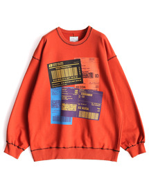 "COLOR LABEL" BIG SWEAT