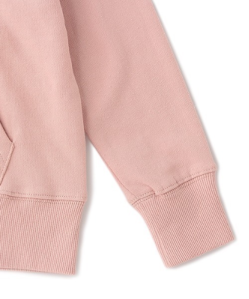 b・ROOM（ビールーム）の「【WEB限定】ベーシック裏毛フルジップ長袖パーカー（パーカー・キッズ・ライトピンク/サックスブルー/トップグレー/アイボリー/チャコール/ピンク/ベージュ/ライトカーキ・150/90/100/110/120/130/140）」の13枚目の写真