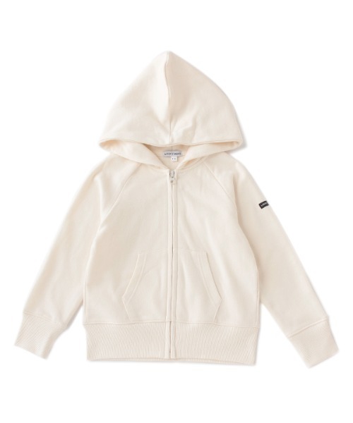 b・ROOM（ビールーム）の「【WEB限定】ベーシック裏毛フルジップ長袖パーカー（パーカー・キッズ・ライトピンク/サックスブルー/トップグレー/アイボリー/チャコール/ピンク/ベージュ/ライトカーキ・150/90/100/110/120/130/140）」の21枚目の写真