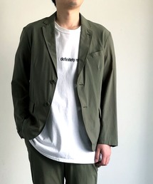 COMMONWARE SELECT�i�R�����E�F�A�Z���N�g�j�́uCOMMONWARE�FNYLON STRETCH TAILORED JACKET�@�i�C���� �X�g���b�` �e�[���[�h �W���P�b�g�i�e�[���[�h�W���P�b�g�j�v