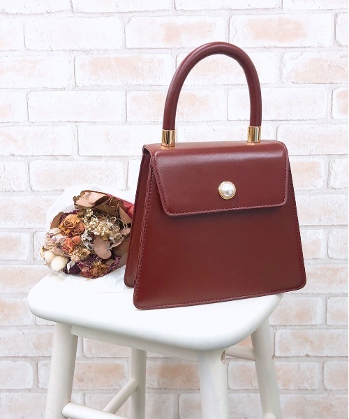 PairPair(ペアペア)の「2WAYパールボタンバック(AR)(ショルダーバッグ・レディース・レッド/ブラック/ブラウン系その他・FREE)」の3枚目の写真