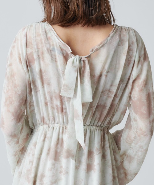 mystic（ミスティック）の「BACKリボンワンピース（ワンピース・レディース・グリーン/オレンジ/イエロー・FREE）」の4枚目の写真