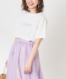 natural couture | シャツテールゆるっとロゴT(Tシャツ/カットソー)