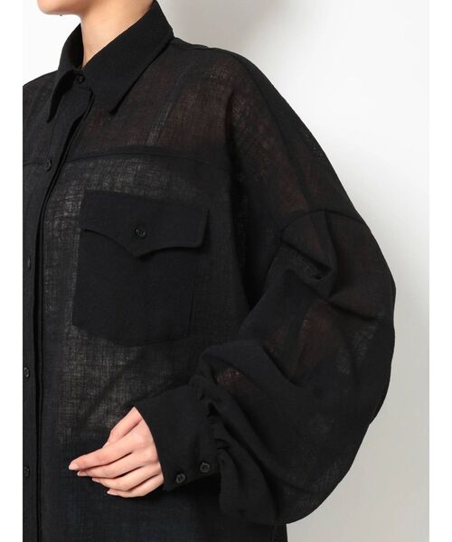 EMODA（エモダ）の「ボーイズエアリーシャツ（シャツ/ブラウス・レディース・ブラック/ライム/その他/その他1・FREE）」の15枚目の写真