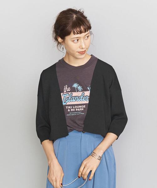 BEAUTY&YOUTH UNITED ARROWS(ビューティーアンドユースユナイテッドアローズ)の「BY コットンポリエステルショートニットカーディガン -ウォッシャブル- о(カーディガン/ボレロ・レディース・ライトグレー/ブラック/ベージュ・FREE)」の17枚目の写真
