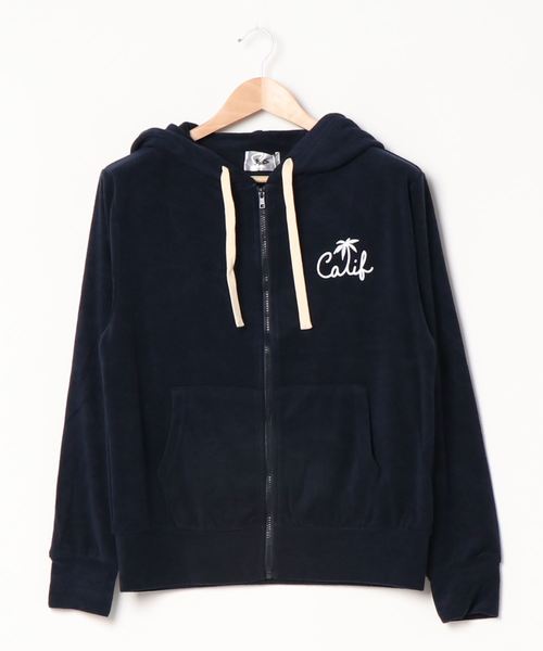 B.I.D.(ビーアイディー)の「パイル プリントジップパーカー(パーカー・レディース・ブラック/ネイビー・LARGE/MEDIUM)」の5枚目の写真