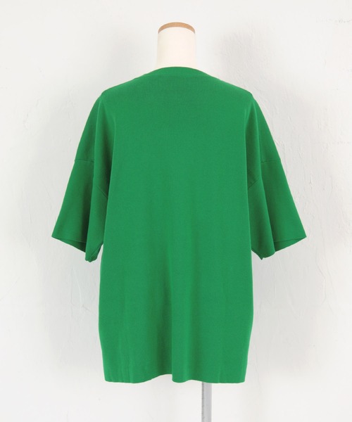 titivate(ティティベイト)の「クルーネックニットプルオーバー(ニット/セーター・レディース・杢グレー/グレイッシュベージュ/ブルー/ダークベージュ/グリーン/オフホワイト・S/M)」の19枚目の写真