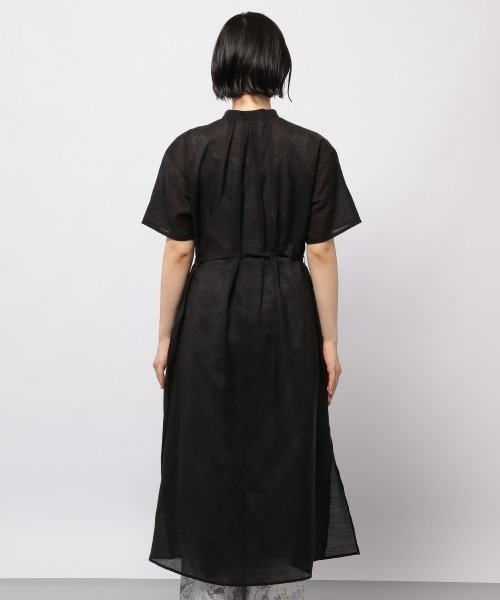 PAGEBOY（ページボーイ）の「シアーバンドカラーワンピースショートスリーブ（ワンピース・レディース・ブラック/グレイッシュベージュ/ワインレッド・FREE）」の11枚目の写真