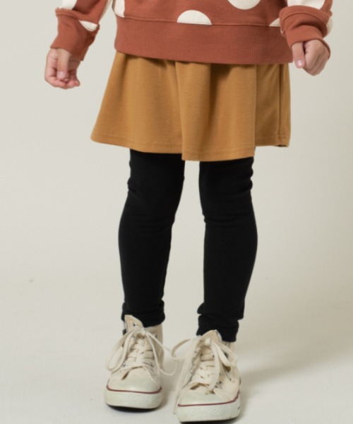 SUNDAYS SUN（サンデイズ サン）の「10分丈スカッツ（レギンス/スパッツ・キッズ・ドット/チェック/レッド/カーキ/ネイビー/グレー/ブラック/キャメル/ピンク・110cm/130cm/120cm/140cm/80ｃｍ/90cm/100cm）」の5枚目の写真