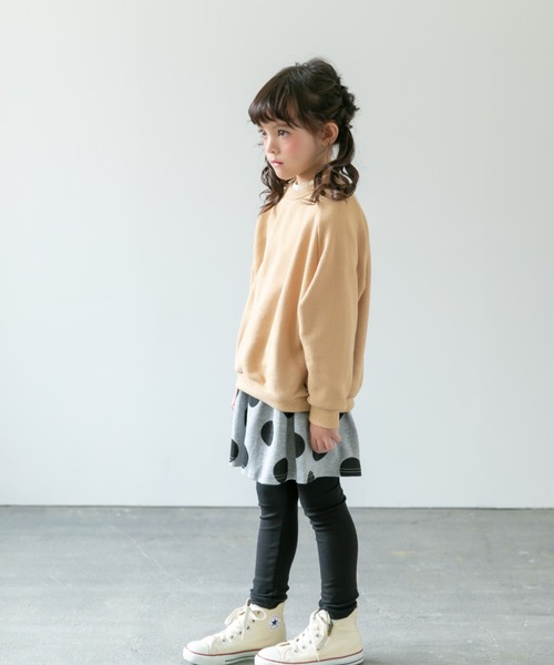 SUNDAYS SUN（サンデイズ サン）の「10分丈スカッツ（レギンス/スパッツ・キッズ・ドット/チェック/レッド/カーキ/ネイビー/グレー/ブラック/キャメル/ピンク・110cm/130cm/120cm/140cm/80ｃｍ/90cm/100cm）」の11枚目の写真