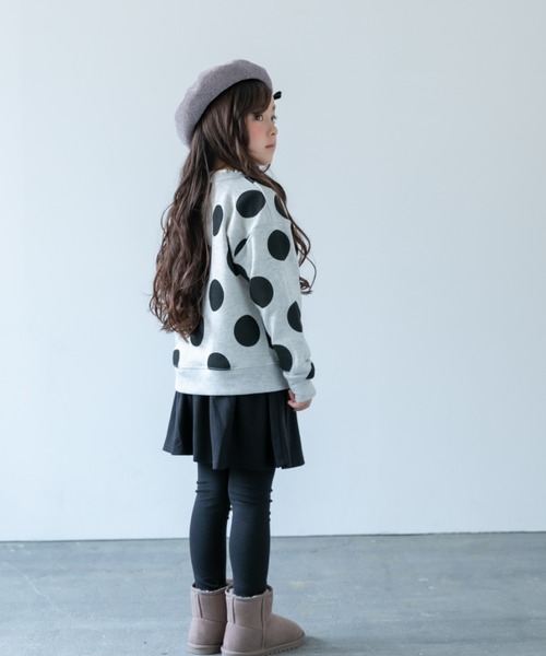 SUNDAYS SUN（サンデイズ サン）の「10分丈スカッツ（レギンス/スパッツ・キッズ・ドット/チェック/レッド/カーキ/ネイビー/グレー/ブラック/キャメル/ピンク・110cm/130cm/120cm/140cm/80ｃｍ/90cm/100cm）」の13枚目の写真