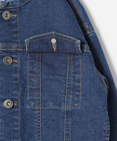 セール】【キッズ】ノーカラーGジャン/891439（デニムジャケット