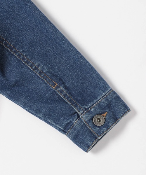 GLOBAL WORK（グローバルワーク）の「【キッズ】ノーカラーGジャン/891439（デニムジャケット・キッズ・ブルー・100cm/110cm/140cm/130cm/120cm）」の6枚目の写真