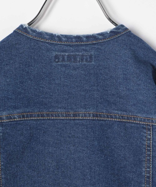 GLOBAL WORK（グローバルワーク）の「【キッズ】ノーカラーGジャン/891439（デニムジャケット・キッズ・ブルー・100cm/110cm/140cm/130cm/120cm）」の12枚目の写真
