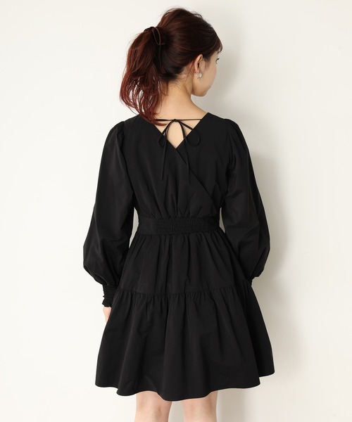 one after another NICE CLAUP（ワンアフターアナザーナイスクラップ）の「【WEB限定】ティアードミニワンピース（ワンピース・レディース・アイボリー/ブラック/チェック・FREE）」の21枚目の写真