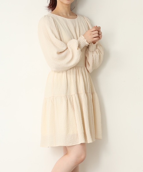 one after another NICE CLAUP（ワンアフターアナザーナイスクラップ）の「【WEB限定】ティアードミニワンピース（ワンピース・レディース・アイボリー/ブラック/チェック・FREE）」の22枚目の写真