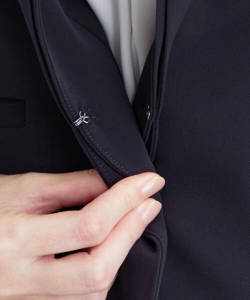 ノーカラージャケット ブラック　グリーンレーベルリラクシング ネイビー green label relaxing（グリーンレーベルリラクシング）の