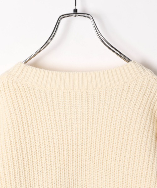 GLOBAL WORK（グローバルワーク）の「【ジュニア】袖ボリュームニットカーディガン/917384（カーディガン/ボレロ・キッズ・ダークブラウン/ライトグリーン/オフホワイト・160cm/150cm）」の16枚目の写真