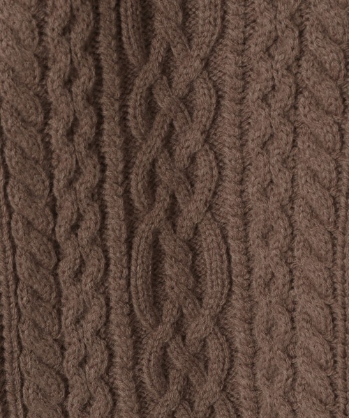 GLOBAL WORK（グローバルワーク）の「【ジュニア】袖ボリュームニットカーディガン/917384（カーディガン/ボレロ・キッズ・ダークブラウン/ライトグリーン/オフホワイト・160cm/150cm）」の19枚目の写真