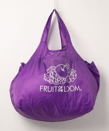 【FRUITOFTHELOOM/フルーツオブザルーム】パッカブルマーケットトートバッグ ショッピングバッグとしてもオススメ 収納可 ブランドロゴ 開口部巾着型