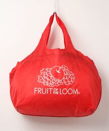 【FRUITOFTHELOOM/フルーツオブザルーム】パッカブルマーケットトートバッグ ショッピングバッグとしてもオススメ 収納可 ブランドロゴ 開口部巾着型