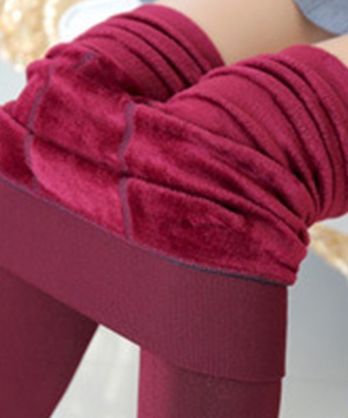 Coo+i（クーイ）の「厚手裏起毛レギンス（レギンス/スパッツ・レディース・ブラック/ベージュ/ネイビー/グレー/ワイン/ブラウン/グリーン/パープル・FREE/XL）」の8枚目の写真