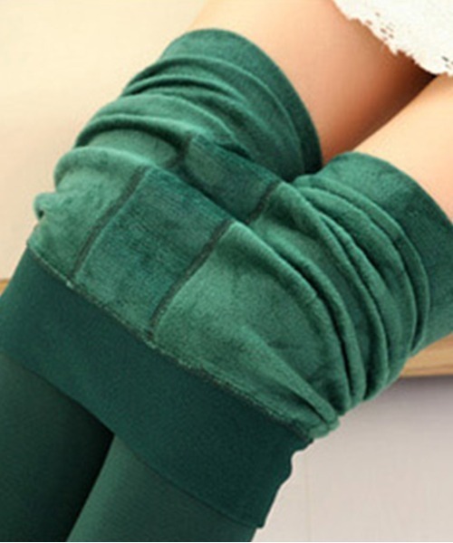 Coo+i（クーイ）の「厚手裏起毛レギンス（レギンス/スパッツ・レディース・ブラック/ベージュ/ネイビー/グレー/ワイン/ブラウン/グリーン/パープル・FREE/XL）」の5枚目の写真