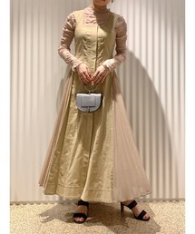 ブランド古着 Snidel スナイデルのジャンパースカート ベージュ系 古着通販 Zozoused