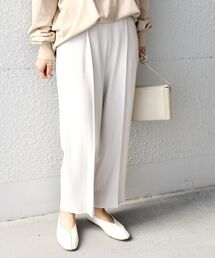 バックサテンテーパードパンツ◇
