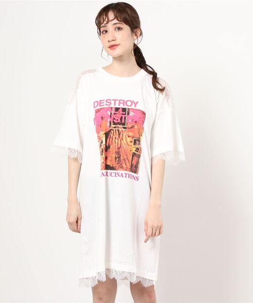 ヒステリックグラマー ワンピース　DETROY ALL MONSTERS HYSTERIC GLAMOUR - DESTROY ALL MONSTERS/NIAGARA COLLAGEジャ