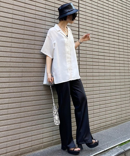 PAGEBOY（ページボーイ）の「クリアポンチパンツ（その他パンツ・レディース・ブラック/グレイッシュベージュ・FREE）」の8枚目の写真