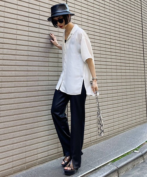 PAGEBOY（ページボーイ）の「クリアポンチパンツ（その他パンツ・レディース・ブラック/グレイッシュベージュ・FREE）」の6枚目の写真