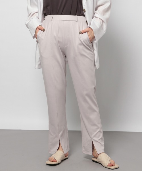 PAGEBOY（ページボーイ）の「クリアポンチパンツ（その他パンツ・レディース・ブラック/グレイッシュベージュ・FREE）」の3枚目の写真