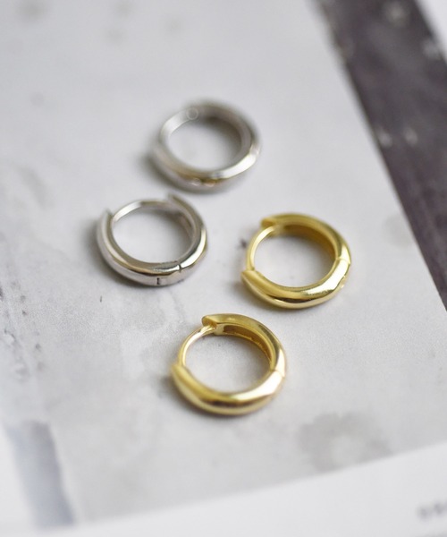 ma chere Cosette?（マシェールコゼット）の「WEB限定/SV925 12㎜ ワンタッチピアス（ピアス（両耳用）・レディース・シルバー/ゴールド・FREE）」の7枚目の写真