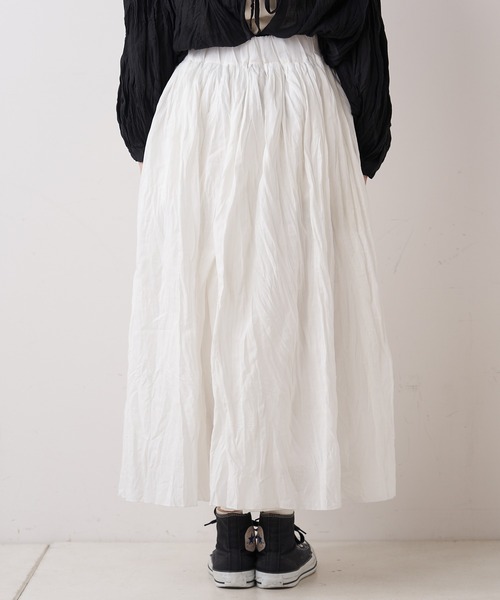 PUAL CE CIN（ピュアルセシン）の「【Du noir】リネンワッシャーパンツ（その他パンツ・レディース・ホワイト/ブラック・FREE）」の14枚目の写真