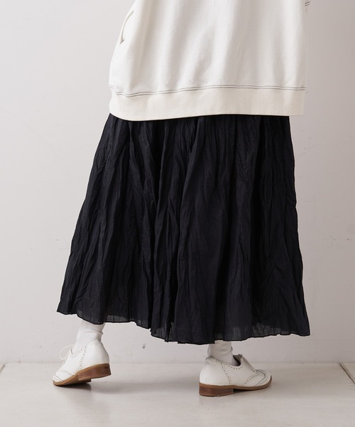 PUAL CE CIN（ピュアルセシン）の「【Du noir】リネンワッシャーパンツ（その他パンツ・レディース・ホワイト/ブラック・FREE）」の12枚目の写真