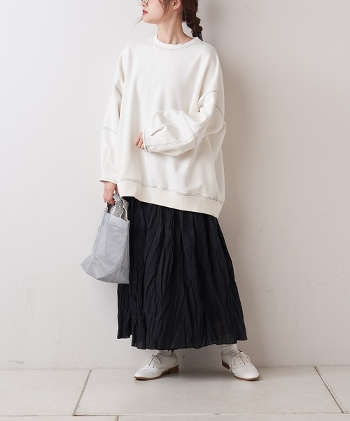 PUAL CE CIN（ピュアルセシン）の「【Du noir】リネンワッシャーパンツ（その他パンツ・レディース・ホワイト/ブラック・FREE）」の20枚目の写真