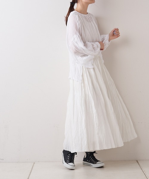 PUAL CE CIN（ピュアルセシン）の「【Du noir】リネンワッシャーパンツ（その他パンツ・レディース・ホワイト/ブラック・FREE）」の21枚目の写真