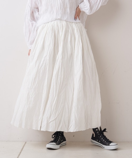 PUAL CE CIN（ピュアルセシン）の「【Du noir】リネンワッシャーパンツ（その他パンツ・レディース・ホワイト/ブラック・FREE）」の17枚目の写真