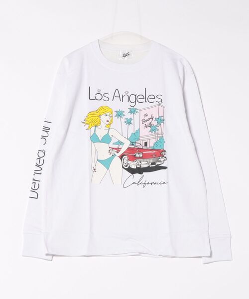 NO WAY(ノーウェイ)の「/Bl/レギュラーシルエット長袖プリントTシャツ(Tシャツ/カットソー・メンズ・グレー/ホワイト/オレンジ/ブラック・MEDIUM/LARGE)」の2枚目の写真